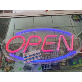 anuncio luminoso open neon radox
