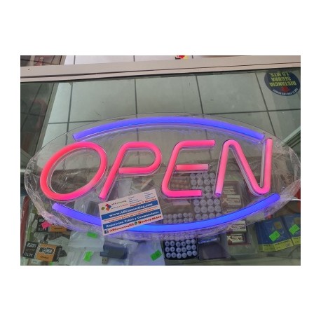 anuncio luminoso open neon radox