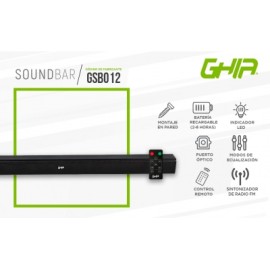 barra sonido ghia soundbar gsb-012