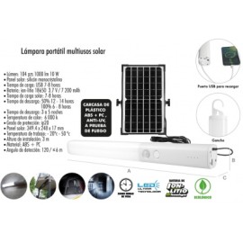 lampara portatil multiusos solar 10w