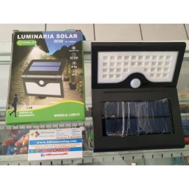 luminaria con panel solar 20w lsw-51 ls20w46