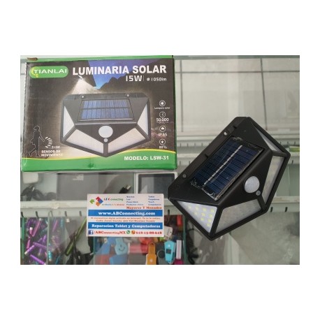 luminaria led con panel solar 15w ls15w26