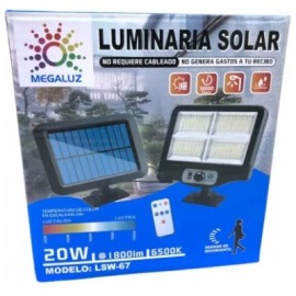 luminaria solar 20w lsw-67